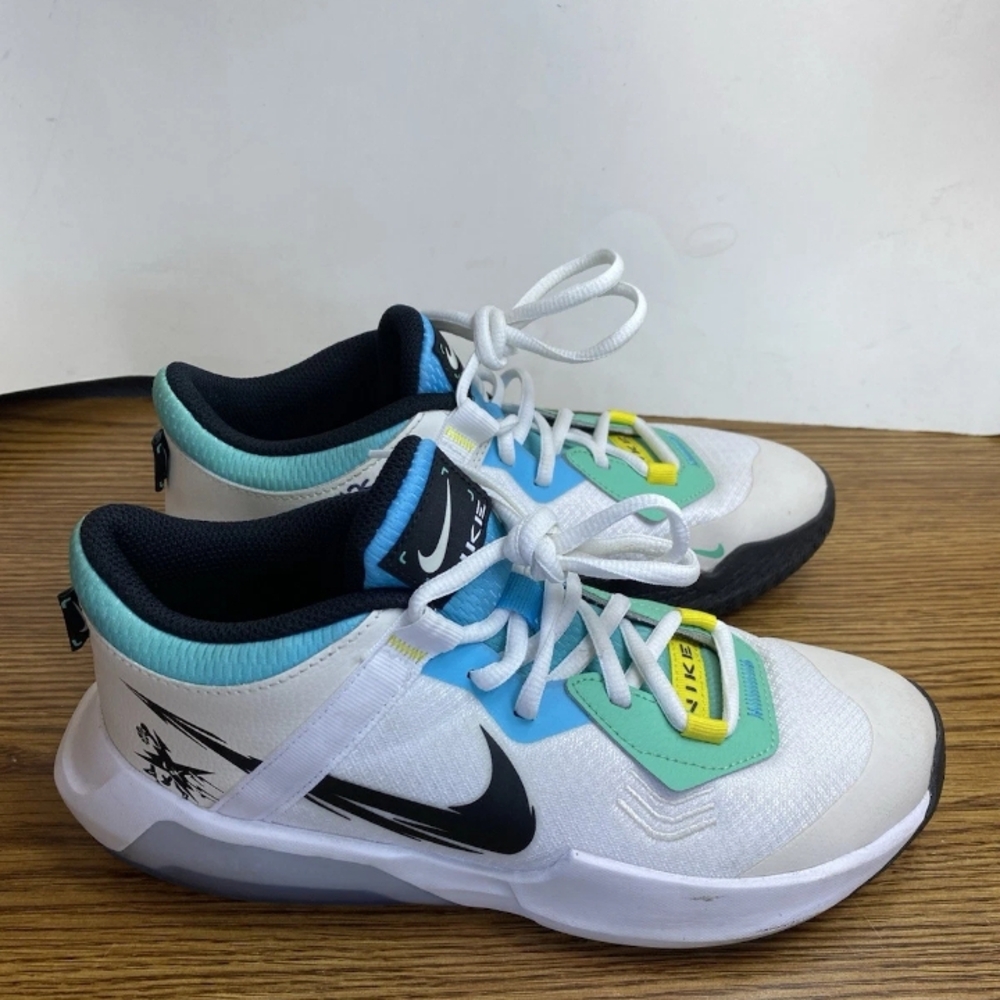 Nike Air Zoom Crossover Sz 6Y GS 'Doodles' FJ7687-101 UK 5.5 Sneakers White/Blue